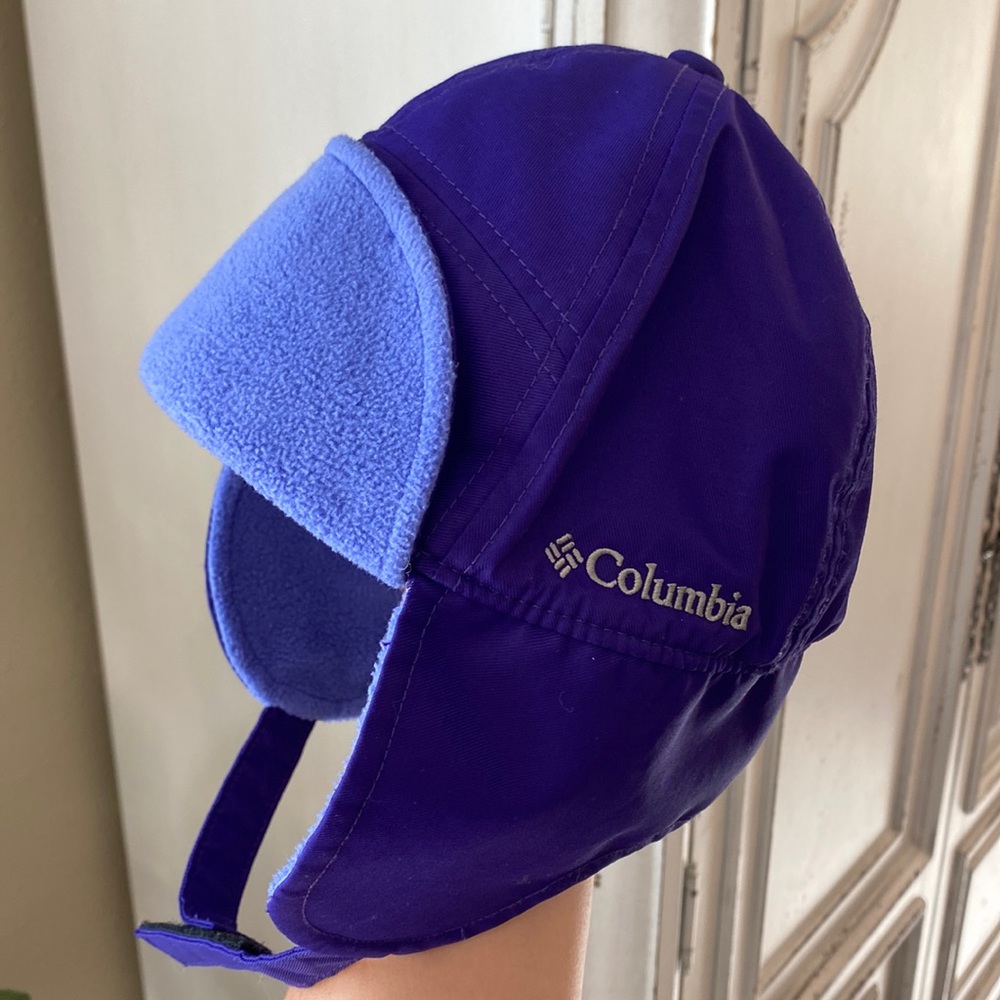 Columbia Youth L/XL Purple Fleece Lined Trapper Hat
